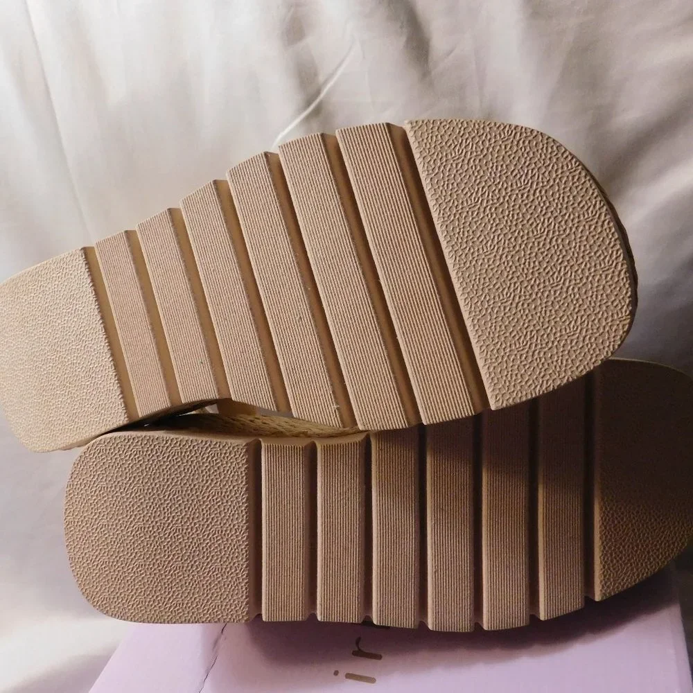 Madden Girl Vault J Platform Wedges Natural Color Size 10 Woman's NEW
